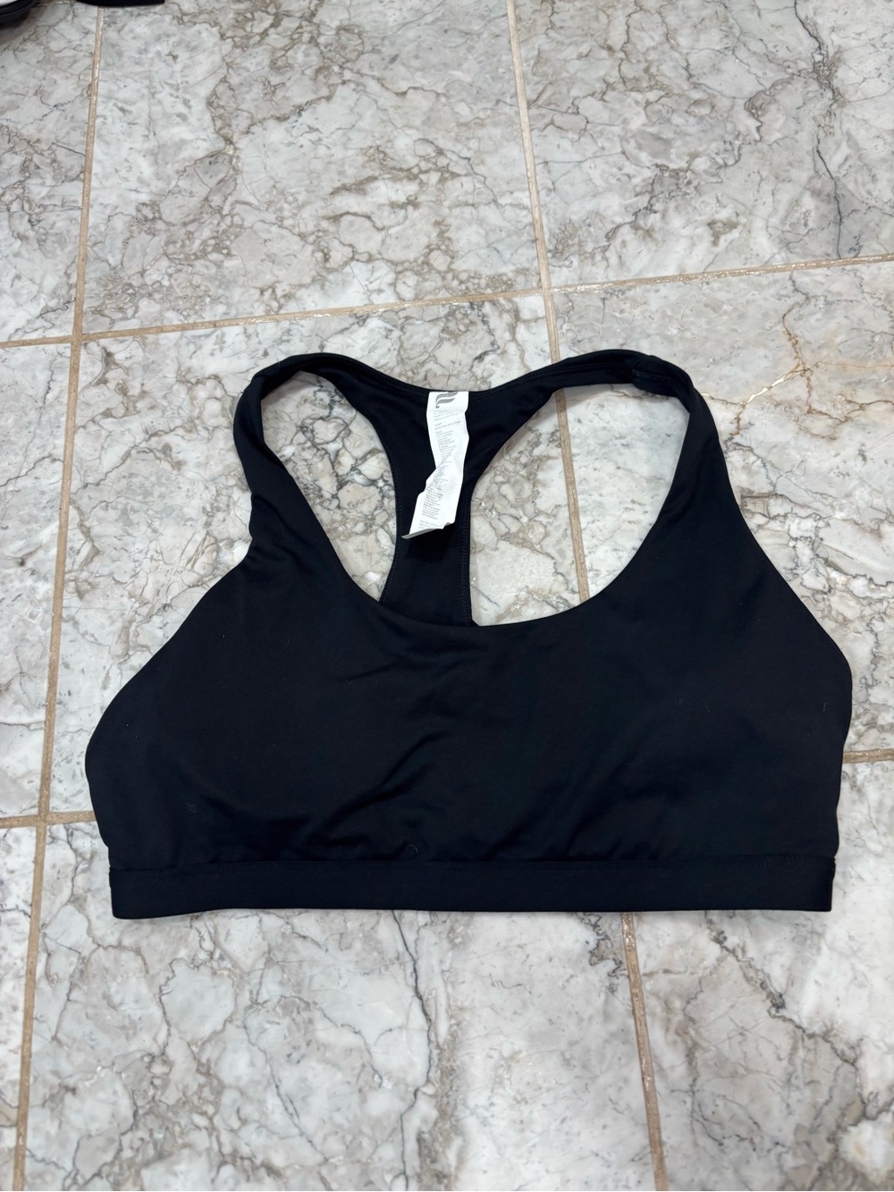 Fabletics Boost Impact Sports Bra Crisscross Straps Black XL Workout Top